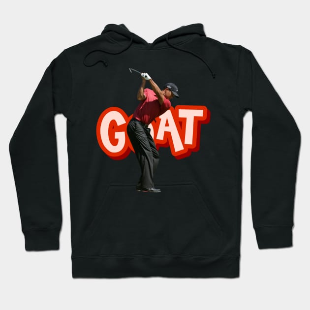 Tiger Woods Golf Swing Hoodie by YungBick